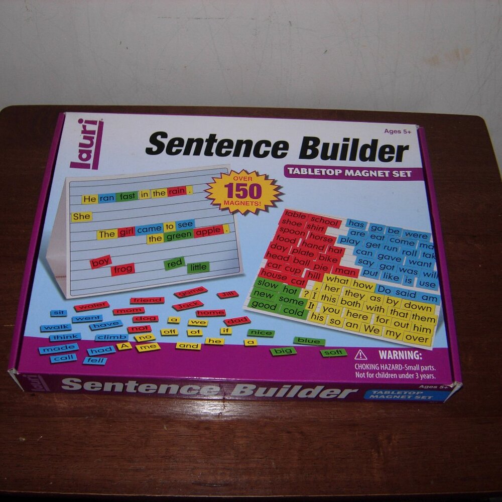 Sentence Builder Table Top Magnet Set HOMESCHOOL Lauri Reading Spelling